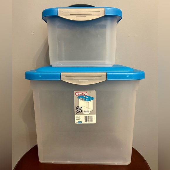 Set of 5 Sterilite Storage Containers With Lids - Picture 2 of 5